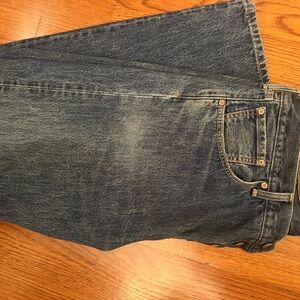 Levi's Dark Blue Straight Jeans 501